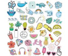 VSCO Aufkleber für Teen Girls Wasserflasche Aufkleber Vinyl Laptop Aufkleber Wasserdicht blau