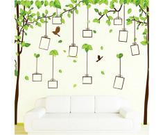 ufengke Großes Bild Fotorahmen Baum Wand Kunst Aufkleber, Wohnzimmer Schlafzimmer Abnehmbare Wandtattoo Aufkleber Wandmalerei, Set von 2 Blatt