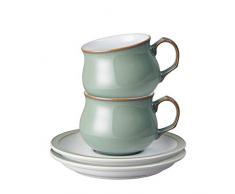 Denby 002048701 Teetasse mit Untertasse, Steingut