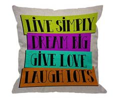 HGOD DESIGNS Kinder Erziehungs-Kissenbezug, Weltraumbildung, Studium Erde, Galaxie, Mond, Planeten-Sater, Shuttle-Sterne, dekorative Kissenbezüge für Sofa, Couch 45,7 x 45,7 cm 18X18 inch Color Z33