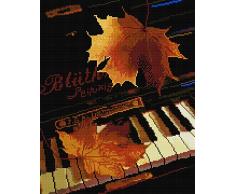 Diamond Vollbedeckung mit Holzrahmen Painting Set Bild 40 x 50 Diamant Malerei Stickerei Handarbeit Basteln Mosaik Steine Blumen Korb Haus am Bach (GJ923)