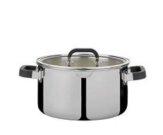 Spring KP0315540624 Fusion 2+ Fleischtopf, 24 cm, 5-Lagen-Mehrschichtmaterial, Griffe mit Silikonummantelung, Innenskalierung, induktionsgeeignet