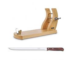 Arcos 859000 Pack Schinkenhalter + Schinkenmesser, Edelstahl