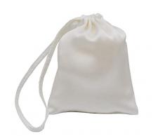 Maxfeel 100% Seide Travel Bags & Geschenktüten mit Kordelzug massiv gefärbt Muticolor weiß