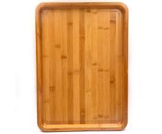 Bamber Serviertabletts, Holz, Schwarz Walnuss Made Bamboo - 18 X 13 X 1.2 - XL Size