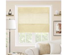 CHICOLOGY Kabelloser magnetischer Raffrollo/Fensterrollo/Stoffvorhang/Lichtfilter, Sichtschutz Modern 35 W X 64 H Daily Canvas (Lichtfilterung)