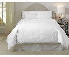 pointehaven 300ORG-XWH Bettlaken-Set aus Bio-Baumwolle, Fadenzahl 300, für Doppelbett, XL, Weiß