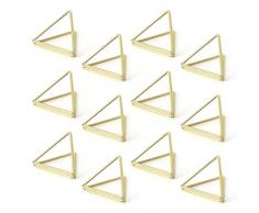 AIEVE Aive Platzkartenhalter dreieckig Form Tischnummernhalter Fotohalter Bilder Ständer Clips für Tischkarten Hochzeit Jubiläum Party Büro Schreibtisch Large