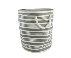 DII, Papierkorb, geflochten, zusammenklappbar und praktisch 34,9 x 34,9 x 43,2 cm Medium Round Urban Gray