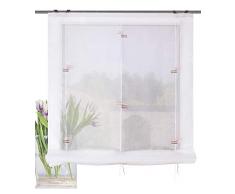 Home Fashion Bändchenrollo, Rose, 130 x 80 cm