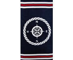 Baltic Linen Kompass Strandtuch, Baumwolle, 86,4 x 152,4 cm