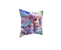 Picanova – Winged Violet 40x40cm – Premium Zierkissen Mit Füllung – Deko Für Wohn- Oder Kinderzimmer Mit Motivauswahl – Anime Kollektion Design Von Emperpep
