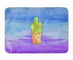Caroline s Treasures Kaktus blau und violett Watercolor Fußmatte, Multicolor, 48,3 cm H x 68,6 cm W