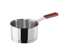 Stielkasserolle 0,7l 12 OClock Edelst./Silikon rot