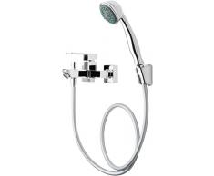 Haceka Folk Brauseset Chrom-Glanz Handbrause, Kunststoff, 20 x 11.5 cm