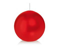 Wiedemann Kugelkerzen, Wachs, Rot, 10 x 10 cm, 6-Einheiten