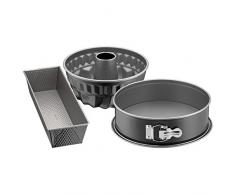 Kaiser Inspiration Backformen-Backset, 3-teilig, mit Springform (Flachboden), Bund-/ Gugelhupfform, Königskuchenform, antihaftbeschichtet, auslaufsicher