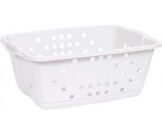 EDA Wäschekorb Prima 45L weiß gekälkt