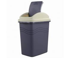 Ggbin Abfalleimer mit Schwingdeckel, 10 l, Kunststoff