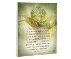 Elanze Designs Wandtafel mit irischem Gebet, 20,3 x 25,4 cm