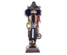 Kurt S. Adler 19 Hollywood Cowboy Nussknacker, Mehrfarbig, Standard