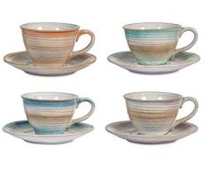 H&H Java Set Teetasse mit Untertasse Tazze Tè con Piattino verschiedene farben