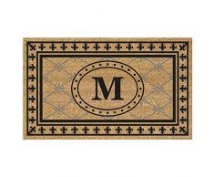 Nedia Home Super Scraper Fußmatte, Vinyl, Kokosfaser 20 x 36 blau