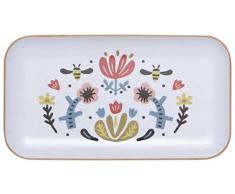 Danica Studio 7002206aa Frida Serviertablett, Weidenholz, 12,7 x 22,9 cm, Weiß