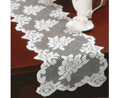 Table Sense Tischwäsche aus Spitzenstoff Casual Runner 13x54 weiß