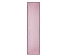 Deko Trends Schiebevorhang mit Alupaneelwagen und Beschwerungsstange, Polyester, pink, 245 x 60 cm