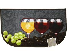 Kashi Home D Fußmatte mit Latex Rückseite Napa Serie Küche Teppich, 45,7 cm von 76,2 cm