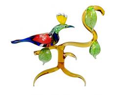 Composition Hoopoe auf AST Art Glasfigur, mundgeblasen Sammlerfigur