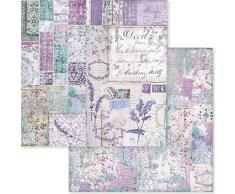STAMPERIA INTERNATIONAL, KFT SBB595 STAMPERIA DS PAPR30 PROV PATCH, Provence Patchwork, Einheitsgröße