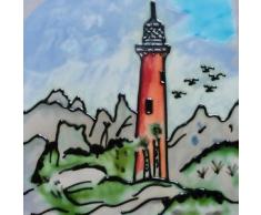 Jupiter Leuchtturm Leuchtturm Deko Keramik Wanddeko Fliese 6x6