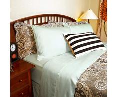 Premium Tencel Spannbetttuch Set by DTY Bettwäsche, 4-teiliges Bett-Set ist aus 100% Tencel, bequem, weich, seidig und umweltfreundlich, Porcelain Green, Queen