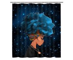 BLEUM CADE Bunte Blumen Badezimmer Duschvorhang 12 Haken Shit Could Be Worse Stoff Duschvorhänge Set wasserdichte Badvorhänge 70×69 Africa Gril