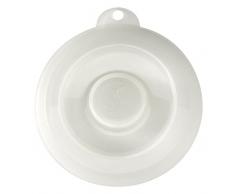 Lurch 220603 Universaldeckel für Töpfe, Pfannen und Schüsseln, Silikon, transparent, 15 x 15 x 1,5 cm