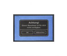 Rockbites Design 1012506710 Fußmatte, Polyamid, Schwarz, 40 x 60 cm, 1 Einheiten