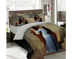 Sogni Dautore Italian Bed Linen Bettbezug, Doppelte, 100% Baumwolle, Multicolor SD01, DOPPEL