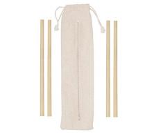 Premier Housewares 1405401 wiederverwendbare Strohhalme, Bambus
