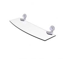 Allied Messing 433T/18-sch Venus Collection abgeschrägte Glas Regal, 18 von 12,7 cm, Satin Chrom