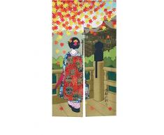 LIGICKY Türvorhang Noren Japanischer Stil Türvorhang Lange Art Türtapisserie für Heimdekoration 33.5W x 59L Muster 1