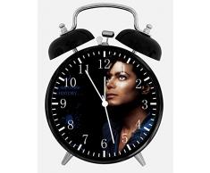 Black Alarm Clock Michael Jackson Schreibtisch Wecker 10,2 cm Home or Office Decor X65 Nice for Gifts