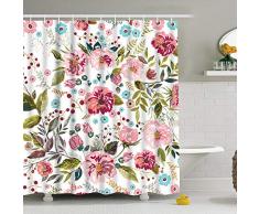 Moderner Timesm Badezimmer Duschvorhang Badvorhang, langlebig, Badaccessoires Küche Fenster Vorhang Bauernhaus Landhaus Wald Dekor 75 L × 69 W Mehrfarbig