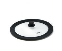 Alpha Living 60010 Universal große Töpfe und Pfannen, belüftet, gehärtetes Glas, abgestufter Deckel für 27,9 cm, 29,5 cm, 30,5 cm Kochgeschirr