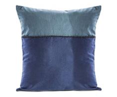 Eurofirany Kissenbezüge Kissenhüllen Couchkissenbezüge Sofakissenbezüge Dekorationskissen Doppelpack 2er Set Kopfkissenbezüge Dekokissen Sitzkissen, Schwarz, 45X45 cm, 2