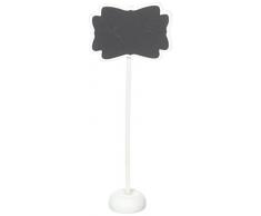 Unbekannt Dekorative Kreidetafel mit Ständer weiß klein