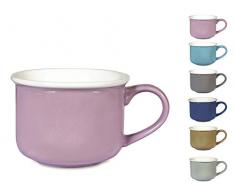 H&H 825767 Crayon Teetassen, New Bone China, ohne Teller, verschiedene Farben, 220 CC