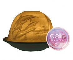 Cello Teelichthalter, weiß, Einheitsgröße