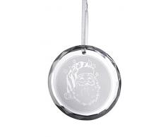 Galway Kristallfigur Weihnachtsmann, rund